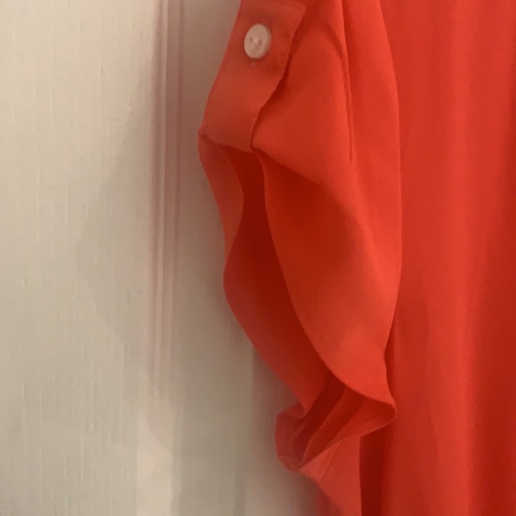 NWOT Tommy Hilfiger Orange Tie Dress - Picture 3 of 9